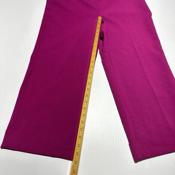 TALBOTS Women’s Pink Trousers Size 14 P Petite Dress Pants Wide Leg NWT - Picture 9 of 9
